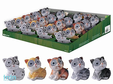 Светильник ПП-2023 "Барсик" на солнечных батареях, 9x6x8,5 см, ДБ/в ассорт, TDM