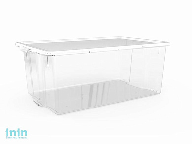Контейнер Porter 50 л, прозрачный, BEROSSI (Изд. из пластм. Размер 679 х 417 х 259 мм)