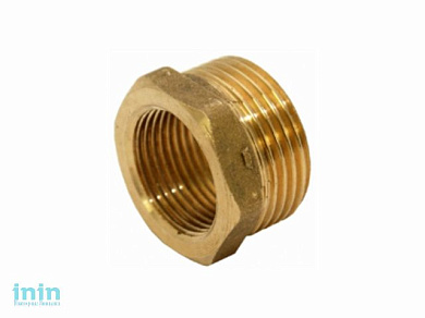 Переход шестиугольный нар.-вн. 1X1/2, General Fittings (футорка нар.-вн. 1х1/2)