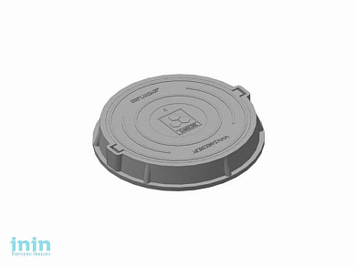 Люк тяжелый В125 (125 кН) (Установить конусный переходник на верхнее железобетонное кольцо и накрыть его люком.) (САНДКОР)