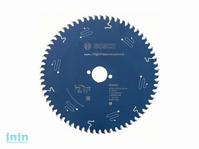 Диск пильный 230х30/25,4 мм 64 зуб. по ламинату EXPERT FOR HIGH PRESSURE LAMINATE BOSCH (твердоспл. зуб)