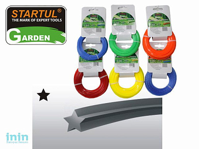 Леска ф 1.65 мм х 15 м "звездочка" STARTUL GARDEN