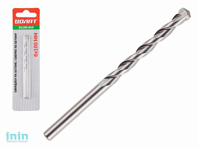 Сверло по бетону  6х100мм ВОЛАТ