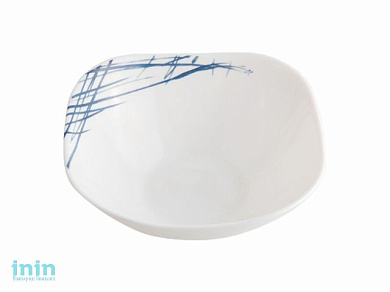 Салатник стеклокерамический, 145 мм, квадратный, серия BELLADONNA (Красотка), DIVA LA OPALA (Quadra Collection)