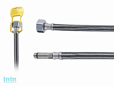 Подводка гибкая для воды иголка м10 длинная - гайка 1/2 120 см G.lauf