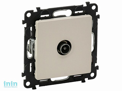 Розетка 1-ая телевизионная простая 2400MHz (скрытая) слоновая кость, Valena Life, Legrand (VALENA LIFE - РОЗЕТКА TV ПРОСТАЯ 2400MHZ, СЛОНОВАЯ КОСТЬ (И