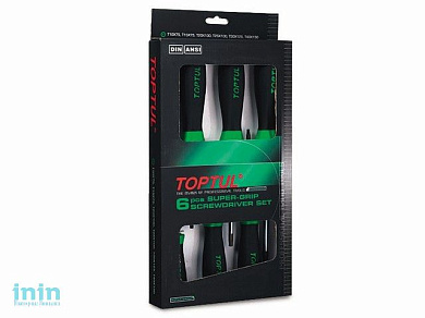 Набор отверток 6шт TORX (T10,15,20,25,30,40) TOPTUL (GAAE0610)