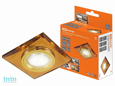 Светильник встраиваемый СВ 03-02 MR16 50Вт G5.3 коричневый/золото TDM