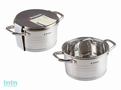 Кастрюля из нерж.стали, 3.4 л, ф 20 x 11, серия MILAGROS (Милагрос), PERFECTO LINEA