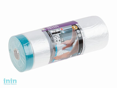 Пленка защитная с армированной клейкой лентой 270смх14м COLOR EXPERT (для внутренних и наружных работ, укрывная)