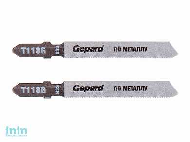 Пилка лобз. по металлу T118G (2 шт.) GEPARD (пропил прямой, тонкий, для базовых работ)