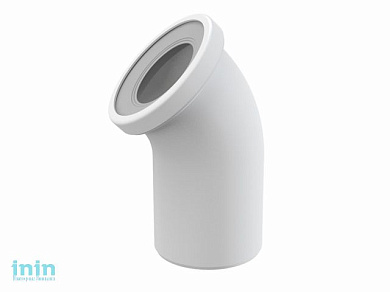 Колено для унитаза 45°, Alcaplast (Колено для унитаза 45°)