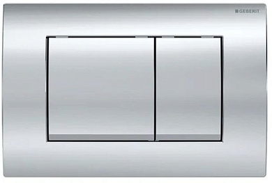 Смывная клавиша Delta30, пластик, для двойного смыва, хром глянец