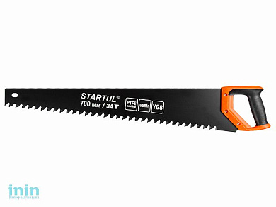 Ножовка по газобетону 700мм 34 зуба с напайками STARTUL PROFI (ST4088-34) (по пенобетону)