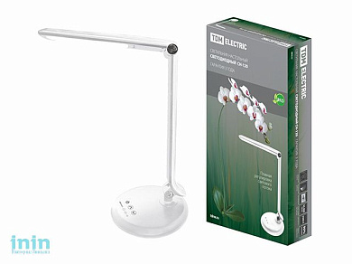 Светильник светодиодный настольный  СН-120, складной, сенсор-диммер, 220 В, 8 Вт, 5300 К белый TDM