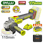 Углошлифмашина аккумуляторная DYLLU DTLAPB522
