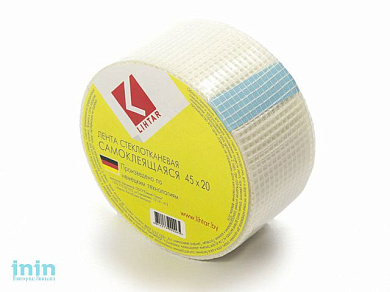 Лента стеклотканевая (серпянка) 45ммх20м самокл. (LIHTAR)