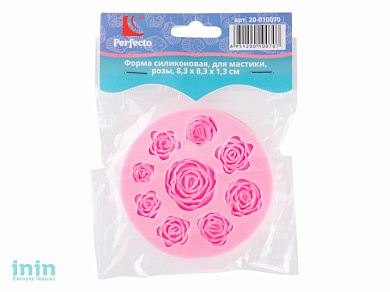 Форма силиконовая, для мастики, розы, 8.3 х 8.3 х 1.3 см, PERFECTO LINEA (Супер цена!)