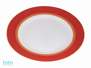 Тарелка десертная стеклокерамическая, 200 мм, круглая, AMEERAH RED (Амира рэд), DIVA LA OPALA (Sovrana Collection)