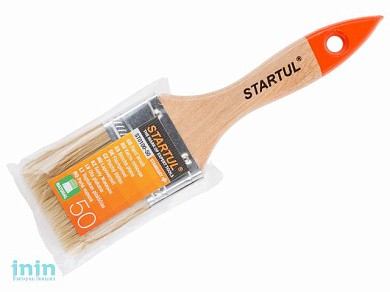 Кисть плоская 2"-50мм STARTUL STANDART+ (флейцевая малярная, удлиненная щетина, утолщенная рукоять)