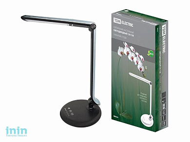 Светильник светодиодный настольный  СН-120, складной, сенсор-диммер, 220 В, 8 Вт, 5300 К хром TDM