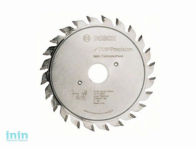 Диск пильный 120х20 мм 24 зуб. по композитн. матер. BEST FOR LAMINATED PANEL BOSCH (твердоспл. зуб)