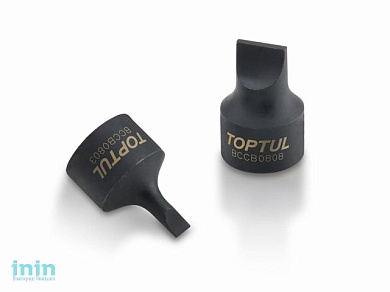 Головка 1/4" с насадкой шлицевой 6,5мм SNCM+V TOPTUL (BCCB086E)