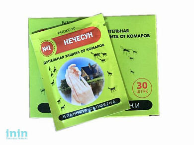 Салфетка от комаров "Нечесун" (VALBRENTA CHEMICALS)