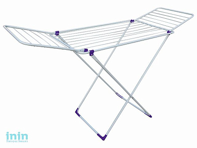 Сушилка для белья напольная, 18м, серия Stella, бело-красная, PERFECTO LINEA (Сушильное полотно - 18 метров, размер 172х56х90. Максимальная нагрузка б