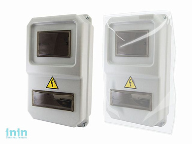 Щит учетно-распред. навес. ЩУРН-П-1ф-8 (383х234х119) пластик IP54 TDM (пластиковый)