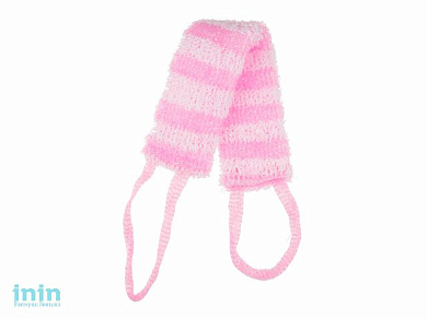 Мочалка банная MASSAGE-LINE "Махровая Мохнатая" (полипропиленовая с поролоном)