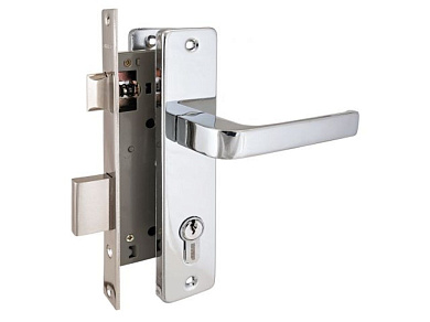 Замок врезной с/руч АЛЛЮР 126/1 CP хром