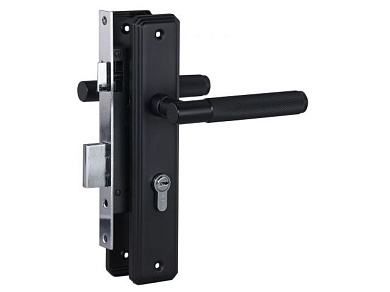 Замок врезной с/руч БУЛАТ ЗВ4-1.70.02.02 ФЕРОНА черный 5 перф.кл.