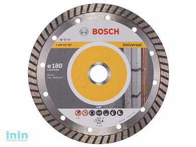 Алмазный круг 180х22 мм универс. Turbo STANDARD FOR UNIVERSAL BOSCH (сухая резка)
