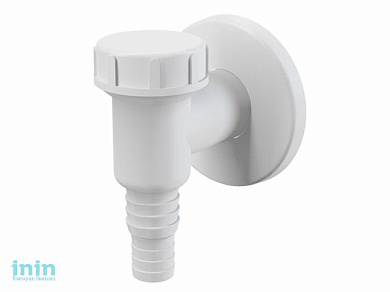 Сифон для стиральной машины наружный, обратный клапан Alcaplast (Сифон для стиральной машины наружный белый)