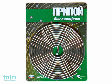 Припой ПОС 61 проволока, спираль ф2мм (длина 1м) (Векта)