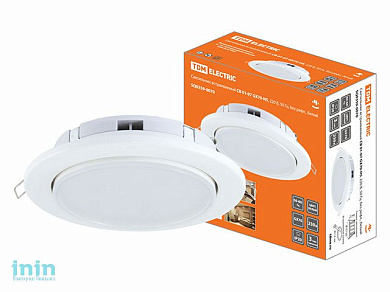 Светильник встраиваемый СВ 01-07 GX70-H5, 220 В, 50 Гц, без рефл., белый, TDM