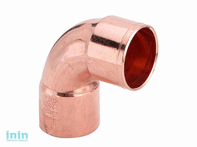 Колено 22х90, медь, под пайку Viega