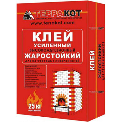 Клей жаростойкий, 25кг