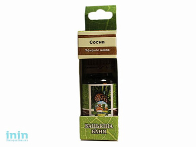 Эфирное масло "Сосна" ТМ "Бацькина баня", 10мл, в индивид.упаковке (БАЦЬКИНА БАНЯ)