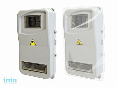 Щит учетно-распред. навес. ЩУРН-П-1ф/3ф-10 (494х300х135)  пластик IP54 TDM (пластиковый)