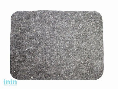 Коврик для бани серый ТМ "Бацькина баня" из войлока (БАЦЬКИНА БАНЯ)