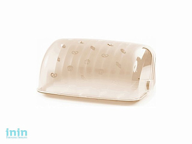 Хлебница Cake (Кейк), медовый, BEROSSI (Изделие из пластмассы. Размер 345 х 273 х 164 мм)