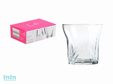 Набор стаканов для виски, 6 шт., 305 мл, серия Mario, LAV