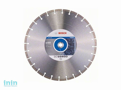 Алмазный круг 400х20/25.4 мм по камню сегмент. STANDARD FOR STONE BOSCH (сухая/мокрая резка)