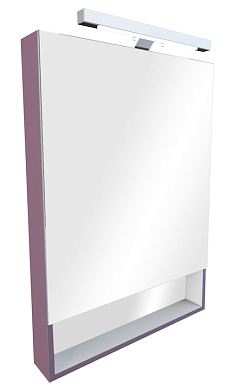 Зеркальный шкаф со светильником ROCA Gap фиолетовый 60 (ZRU9302751)