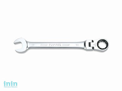 Ключ комбинированный 17мм с поворотной трещоткой TOPTUL (AOAH1717)