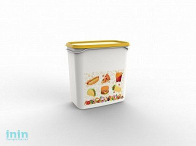 Контейнер Good day, 1,5 л, солнечный, BEROSSI (Изделие из пластмассы.   Размер 160 х 101 х 163 мм)