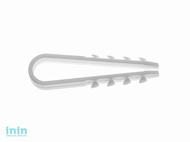 Дюбель-хомут для круглого кабеля 5-10 мм белый (100 шт в пласт. конт.) STARFIX