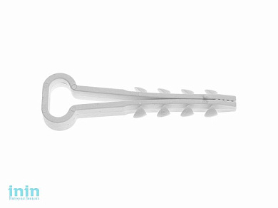 Дюбель-хомут для прямоугольного кабеля 12х6 мм белый (100 шт в пласт. конт.) STARFIX